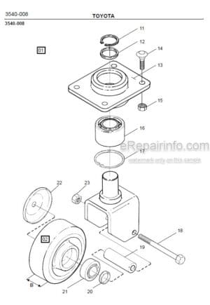 Photo 2 - Toyota PMO15 Spare Parts Catalogue Order Picker Truck 173788 SN345093-
