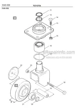 Photo 5 - Toyota PMO15 Spare Parts Catalogue Order Picking Truck 182369 SN413535-