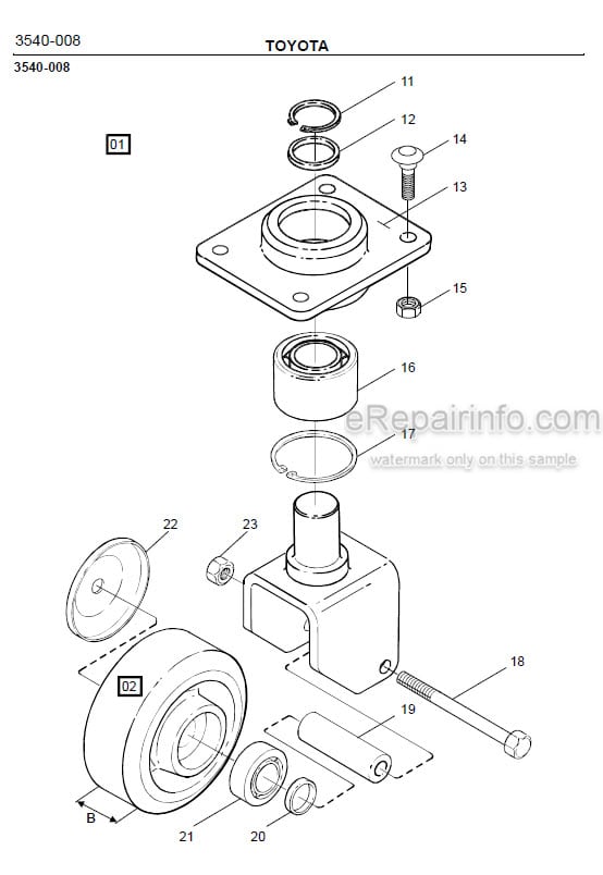 Photo 1 - Toyota PMO15 Spare Parts Catalogue Order Picker Truck 173788 SN345093-