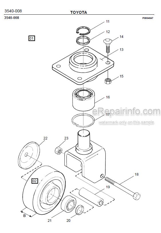 Photo 1 - Toyota PMO15 Spare Parts Catalogue Order Picking Truck 182369 SN413535-