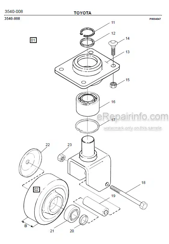 Photo 1 - Toyota PMO15 Spare Parts Catalogue Order Picking Truck 182369 SN413535-