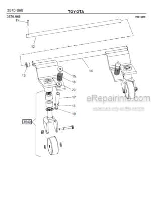 Photo 8 - Toyota PP13 Spare Parts Catalogue Powered Pallet Truck 202750 SN553268-