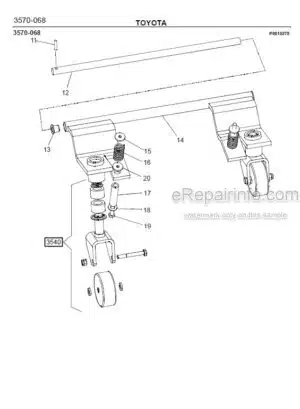Photo 8 - Toyota PP13 Spare Parts Catalogue Powered Pallet Truck 202750 SN553268-