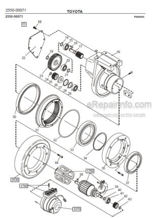 Photo 4 - Toyota PP13 Spare Parts Catalogue Powered Pallet Truck 226046 SN914369-