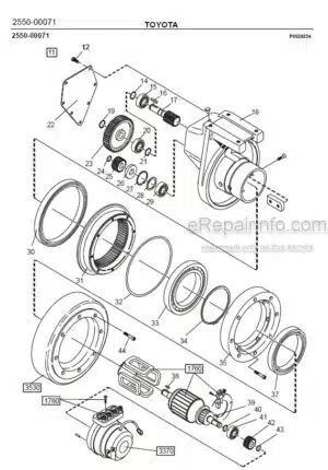 Photo 4 - Toyota PP13 Spare Parts Catalogue Powered Pallet Truck 226046 SN914369-