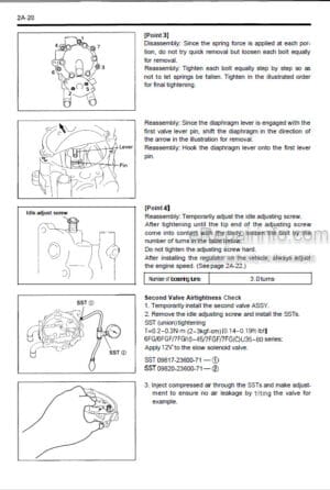 Photo 6 - Toyota SM10 To SM12S Master Service Manual Pallet Truck 168568-040