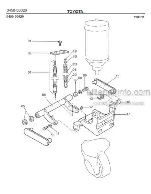 Photo 2 - Toyota SLL12.5F SLL16F Spare Parts Catalogue Powered Pallet Stacker 217004 SN709318-