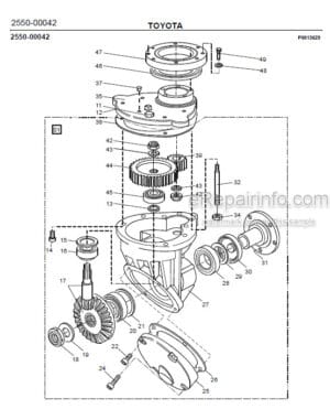 Photo 5 - Toyota SLL12.5 SLL13.5S Spare Parts Catalogue Powered Pallet Stacker 215791 SN705844-