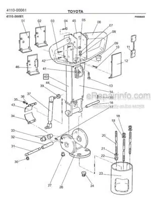 Photo 10 - Toyota SLL12.5 SLL13.5S Spare Parts Catalogue Powered Pallet Stacker 215791 SN705844-