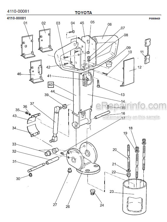 Photo 1 - Toyota SLL12.5 SLL13.5S Spare Parts Catalogue Powered Pallet Stacker 215791 SN705844-