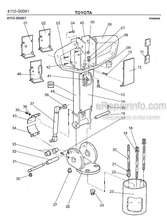 Photo 1 - Toyota SLL12.5 SLL13.5S Spare Parts Catalogue Powered Pallet Stacker 215791 SN705844-