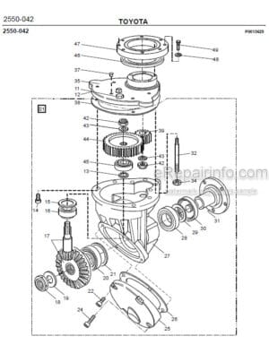 Photo 5 - Toyota SLL12.5 SLL13.5S Spare Parts Catalogue Powered Pallet Stacker 214079 SN579679-
