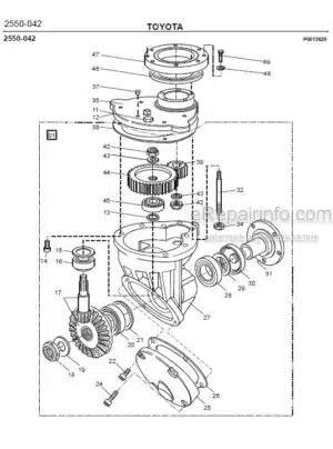 Photo 5 - Toyota SLL12.5 SLL13.5S Spare Parts Catalogue Powered Pallet Stacker 181496 SN413816-