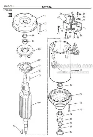 Photo 6 - Toyota SLL16 Spare Parts Catalogue Powered Pallet Stacker 169354 SN332667-354259