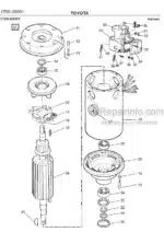 Photo 2 - Toyota SLL16 Spare Parts Catalogue Powered Pallet Stacker 217007 SN709318-