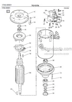 Photo 6 - Toyota SLL16 Spare Parts Catalogue Powered Pallet Stacker 218911 SN715567-