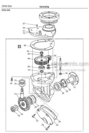 Photo 5 - Toyota SM10 SM12 Spare Parts Catalogue Powered Pallet Stacker 168581 SN340960-