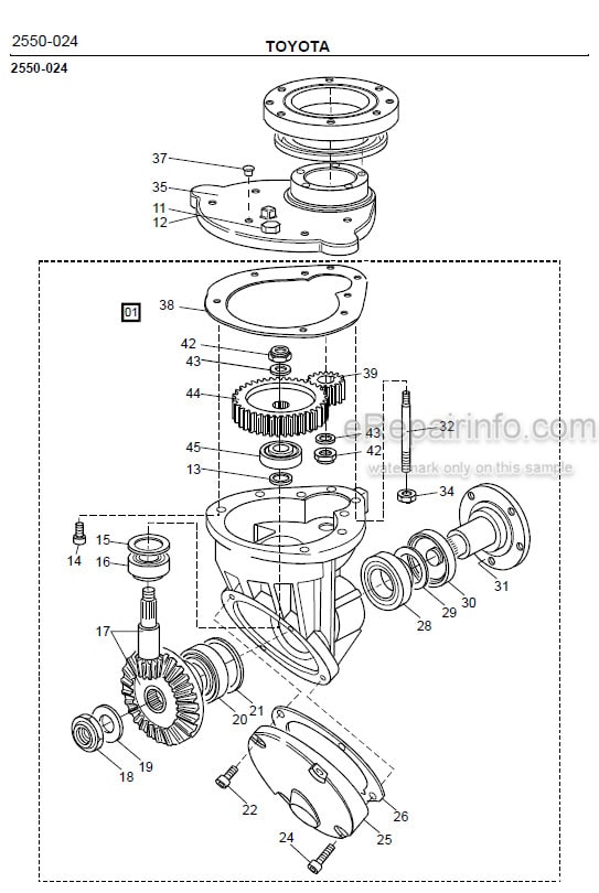 Photo 1 - Toyota SM10 SM12 Spare Parts Catalogue Powered Pallet Stacker 168581 SN340960-