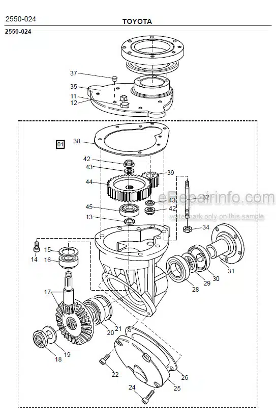 Photo 1 - Toyota SM10 SM12 Spare Parts Catalogue Powered Pallet Stacker 168581 SN340960-