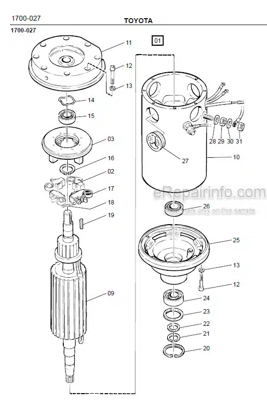Photo 1 - Toyota SM10 SM12 Spare Parts Catalogue Powered Pallet Stacker 174376 SN350497-