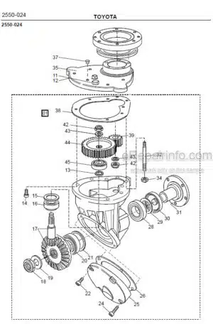 Photo 5 - Toyota SM12F Spare Parts Catalogue Powered Pallet Stacker 168517 SN335439-