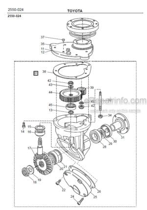 Photo 11 - Toyota SM12F Spare Parts Catalogue Powered Pallet Stacker 168583 SN340960-