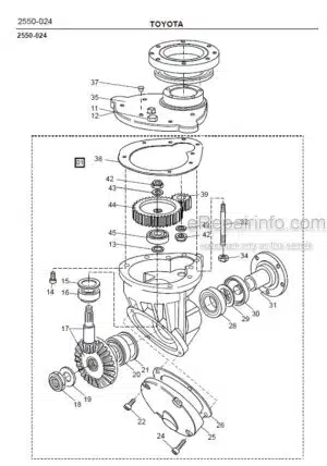 Photo 4 - Toyota SM12F Spare Parts Catalogue Powered Pallet Stacker 168583 SN340960-