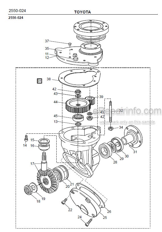 Photo 1 - Toyota SM12F Spare Parts Catalogue Powered Pallet Stacker 168583 SN340960-