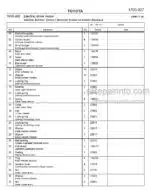 Photo 4 - Toyota SM12F Spare Parts Catalogue Powered Pallet Stacker 178360 SN361808-