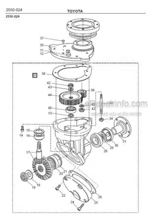 Photo 4 - Toyota SM12S Spare Parts Catalogue Powered Pallet Stacker 168516 SN335439-