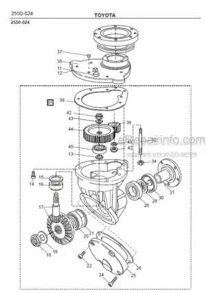 Photo 3 - Toyota SM12S Spare Parts Catalogue Powered Pallet Stacker 168582 SN340960-