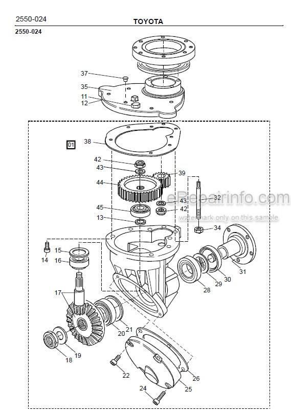 Photo 1 - Toyota SM12S Spare Parts Catalogue Powered Pallet Stacker 168582 SN340960-
