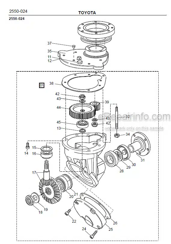 Photo 1 - Toyota SM12S Spare Parts Catalogue Powered Pallet Stacker 168582 SN340960-