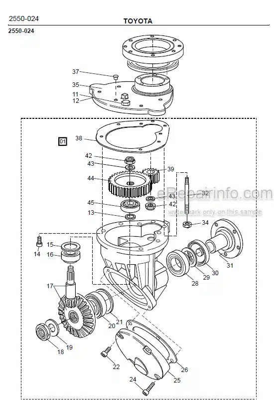 Photo 1 - Toyota SM12S Spare Parts Catalogue Powered Pallet Stacker 174377 SN350497-