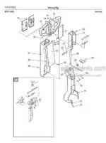 Photo 2 - Toyota SM12S Spare Parts Catalogue Powered Pallet Stacker 182042 SN412520-