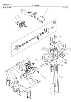 Photo 6 - Toyota SP10 SP10S Spare Parts Catalogue Powered Pallet Truck 237398 SN947624-