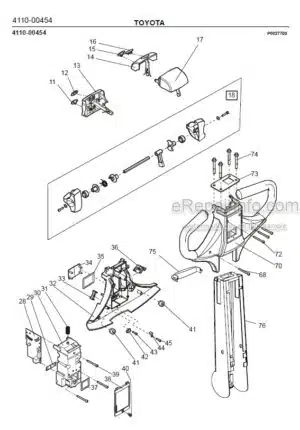 Photo 1 - Toyota SP10 SP10S Spare Parts Catalogue Powered Pallet Truck 239070 SN956112-