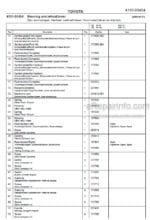 Photo 4 - Toyota SP10 SP10S Spare Parts Catalogue Powered Pallet Truck 239070 SN956112-